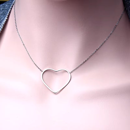 ZUUZ Minimalism Stainless Steel Chain Choker Circle Best Friends Pendant Necklace Women Accessories Chocker Neckless
