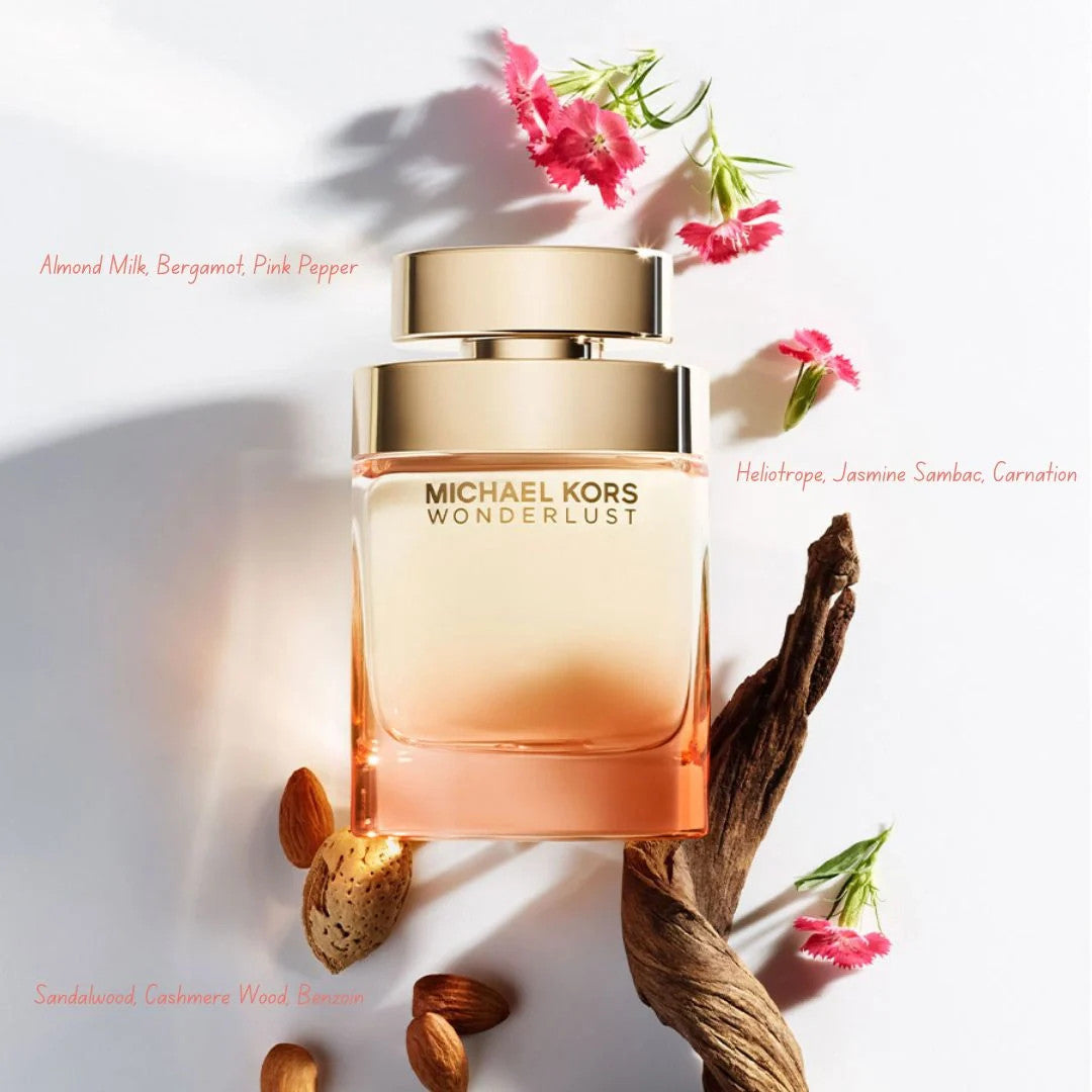 Wonderlust 3Pc Gift Set (3.4Oz EDP Spray, 3.4Oz Body Lotion, round Purse) by Mic