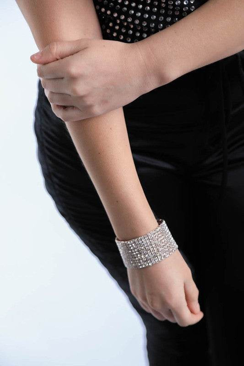 SPARKLY RHINESTONE CUFF BRACELET